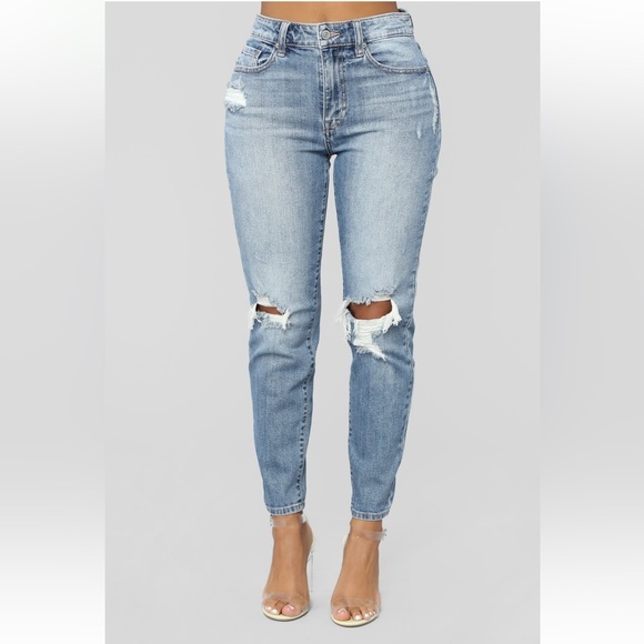 FN Tobi High rise Mom jeans - Picture 1 of 4